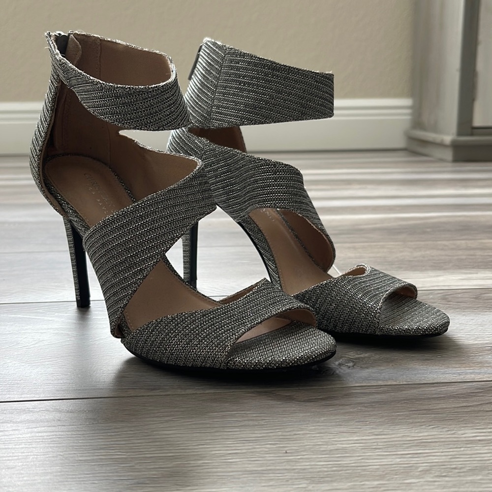 Silver and Grey High Heels